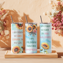 Load image into Gallery viewer, Close-up of affirmation text: “I am ready to take control of my life. I am releasing hate and embracing love.”