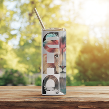 Load image into Gallery viewer, Front view of Yeshua™ Lion of Judah 20oz Stainless Steel Tumbler featuring bold lion artwork and YESHUA lettering.