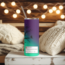 Load image into Gallery viewer, Spiritual Subtweet™ 20oz stainless steel Christian tumbler with scripture-inspired humor design.
