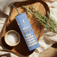 Load image into Gallery viewer, Stretched By Faith™ tumbler with BPA-free lid and reusable straw, durable insulated stainless steel Christian gift.
